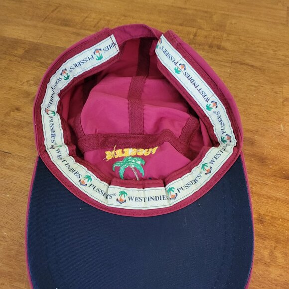 Vintage Pussers West Indies Hat Cap Long Bill BVI Colony Adjustable Fishing T4 - Picture 6 of 9